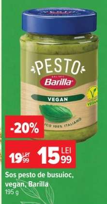 Sos pesto de busuioc, vegan, Barilla