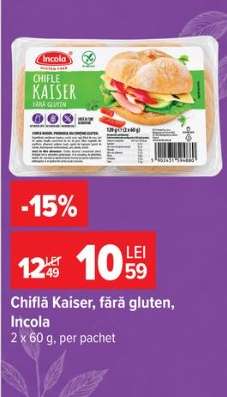 Chifle Kaiser, fără gluten, Incola