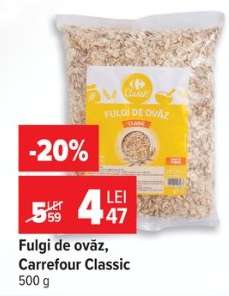 Fulgi de ovăz Carrefour Classic