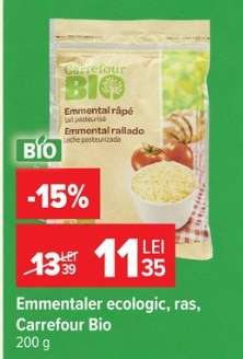 Emmentaler ecologic, ras, Carrefour Bio