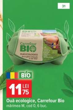 Ouă ecologice, Carrefour Bio