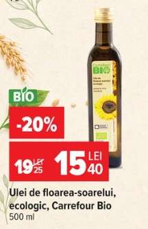 Ulei de floarea-soarelui, ecologic, Carrefour Bio
