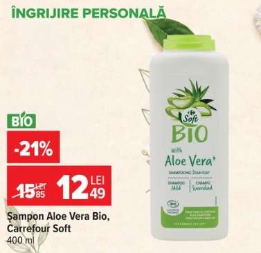 Sampon Aloe Vera Bio, Carrefour Soft