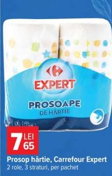 Prosoape de hârtie, Carrefour Expert