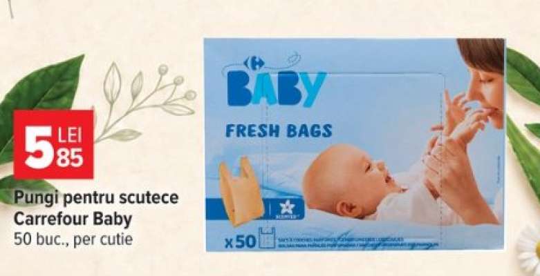 Pungi pentru scutece, Carrefour Baby