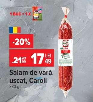 Salam de vară uscat, Caroli
