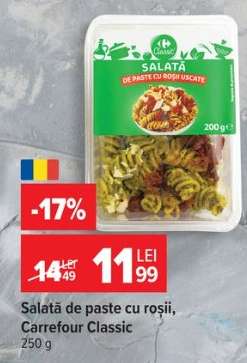 Salată de paste cu roșii, Carrefour Classic