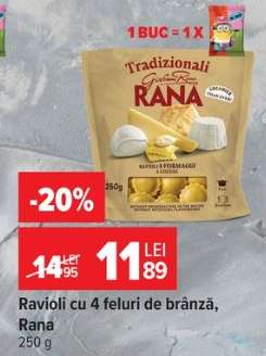 Ravioli cu 4 feluri de brânză, Rana