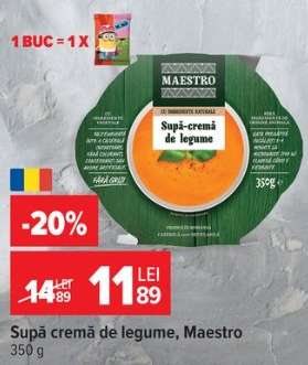 Supă cremă de legume Maestro