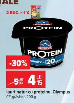 Iaurt natur cu proteine Olympus