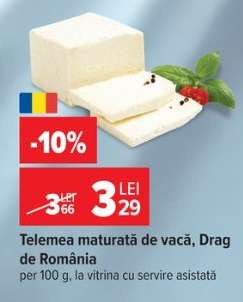 Telemea maturată de vacă Drag de România