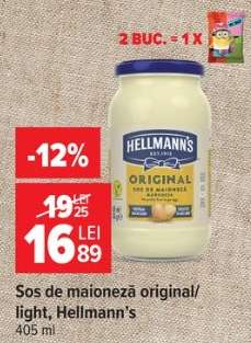 Sos de maioneză original/light Hellmann’s