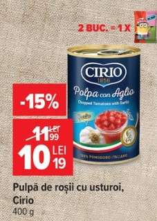 Pulpă de roșii cu usturoi Cirio