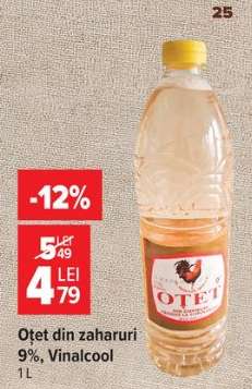 Oțet din zaharuri 9%, Vinalcool