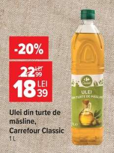Ulei din turte de măsline, Carrefour Classic
