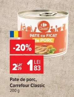Pate de porc, Carrefour Classic