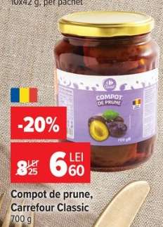 Compot de prune Carrefour Classic