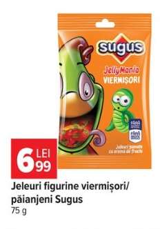 Jeleuri figurine viermișori/păianjeni Sugus
