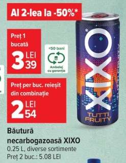 Băutură necarbogazoasă XIXO