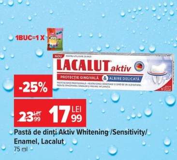 Pastă de dinți Aktiv Whitening/Sensitivity/Enamel, Lacalut