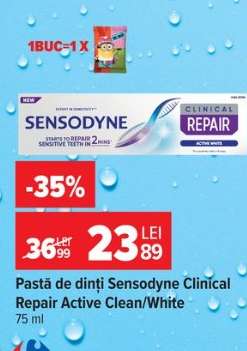 Pastă de dinți Sensodyne Clinical Repair Active Clean/White