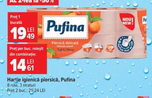 Hârtie igienică piersică, Pufina