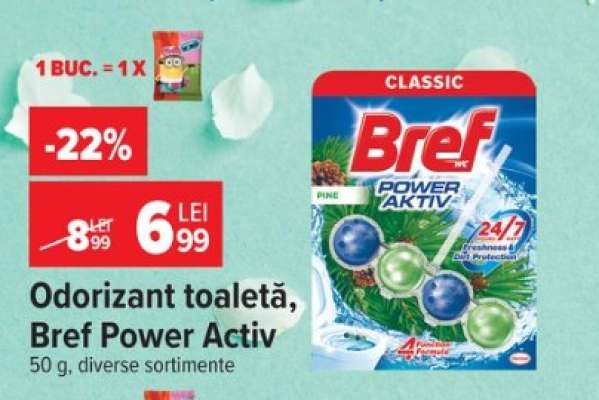Odorizant toaletă, Bref Power Activ