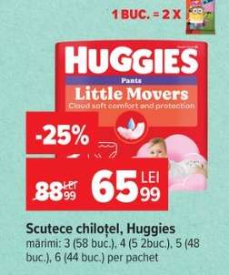 Scutece chiloțel, Huggies