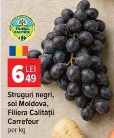 Struguri negri soi Moldova, Filiera Calității Carrefour