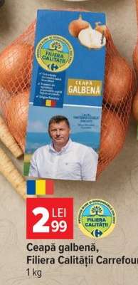 Ceapă galbenă, Filiera Calității Carrefour