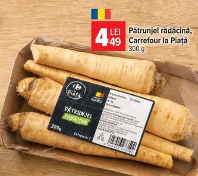 Pătrunjel rădăcină, Carrefour la Piață