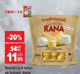 Ravioli cu 4 feluri de brânză, Rana
