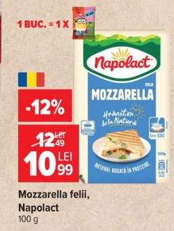 Mozzarella felii, Napolact