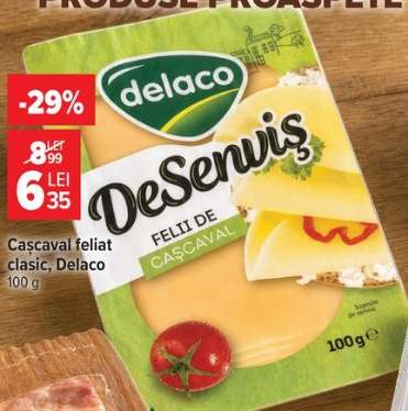 Cașcaval feliat clasic, Delaco