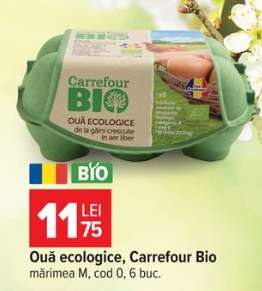 Ouă ecologice, Carrefour Bio