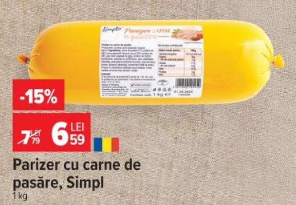 Parizer cu carne de pasăre, Simpl