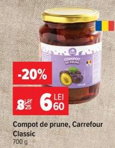 Compot de prune Carrefour Classic
