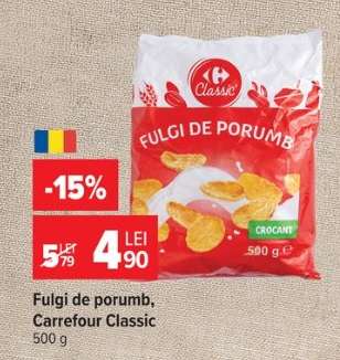 Fulgi de porumb Carrefour Classic