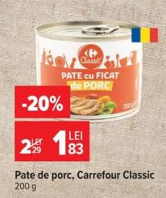 Pate de porc, Carrefour Classic