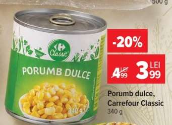 Porumb dulce Carrefour Classic