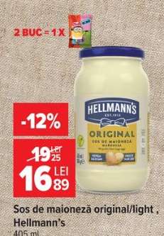 Sos de maioneză original/light Hellmann’s