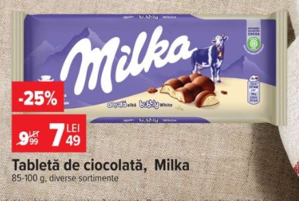 Tabletă de ciocolată Milka