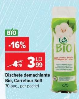 Dischete demachiante Bio, Carrefour Soft