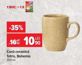 Cană ceramică Tetris, Bohemia