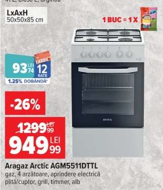 Aragaz Arctic AGM5511DTTL