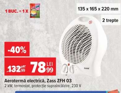 Aerotermă electrică, Zass ZFH 03