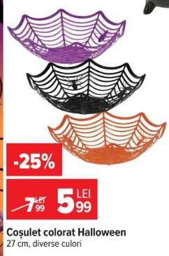 Coșuleț colorat Halloween