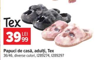 Papuci de casă, adulți TEX