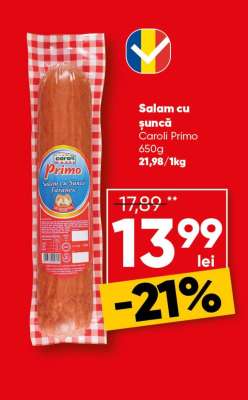 Salam cu șuncă Caroli Primo