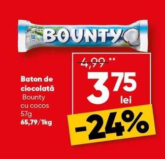 Baton de ciocolată Bounty cu cocos
